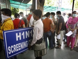 special H1N1 screening center at Ram Manohar Lohia hospital in New Delhi, India Special H1N1 Screening Centers in New Delhi, India