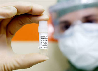 A Vial Of H1N1 Vaccine