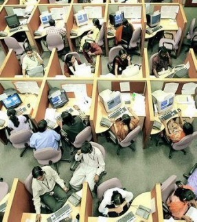 call-center Work places such as call centers have challenges when trying to social distance employees 3 - 6 feet from each other.