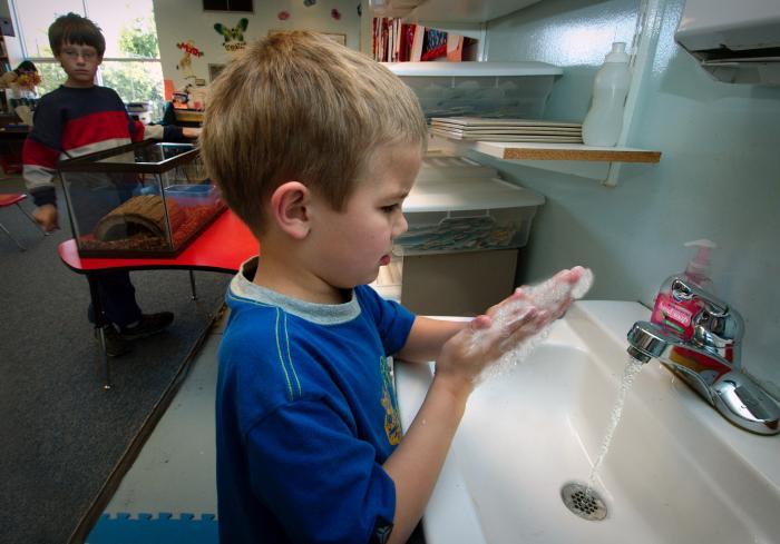 Kid Hand Washing(1) Washing Your Hands Is The Single-Most Important Step To Prevent The Spread Of H1N1.