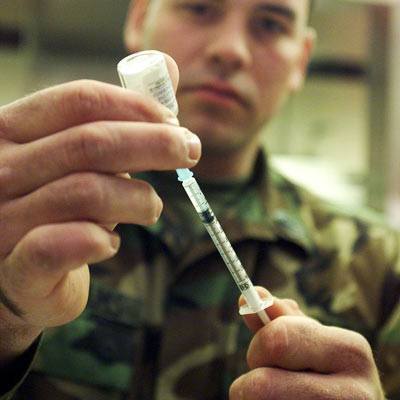 Starting Next Week, The U.s. Military Troops Will Begin Getting Required Swine Flu Shots, With Active Duty Forces Deploying To War Zones And Other Critical Areas Going To The Front Of The Vaccine Line.