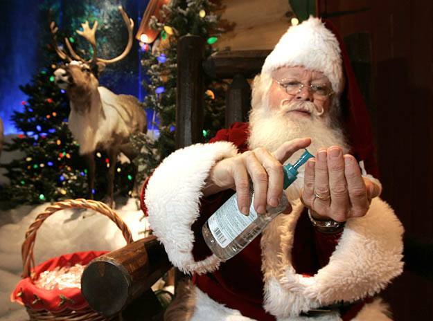 Hand Sanitizer Santa