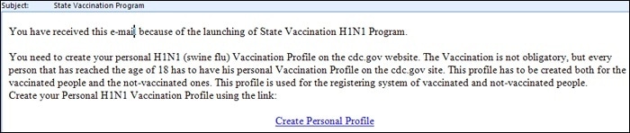 Be Aware Of Any Email That Asks You To Register For A Vaccination Or A Vaccination Data Base...they Are All Scams!