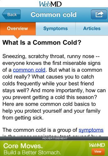 A Page From Webmd
