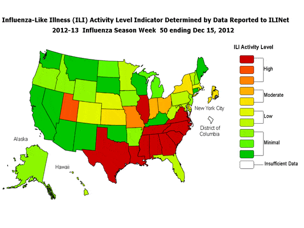 *This Map Uses The Proportion Of Outpatient Visits To Health Care Providers For Influenza-Like Illness To Measure The Ili Activity Level Within A State. It Does Not, However, Measure The Extent Of Geographic Spread Of Flu Within A State. Therefore, Outbreaks Occurring In A Single City Could Cause The State To Display High Activity Levels.