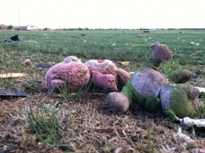 Children's Toys Found .25 Miles Away From The School.