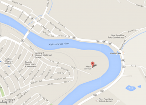 Train Derailment At The Bend Of The Tracks. The &Quot;A&Quot; Is The Location Of Msi Corporation.
