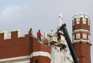 Damage To Benedictine Hall At St. Gregory's University In Shawnee, Okla. On Sunday, Nov. 6, 2011.